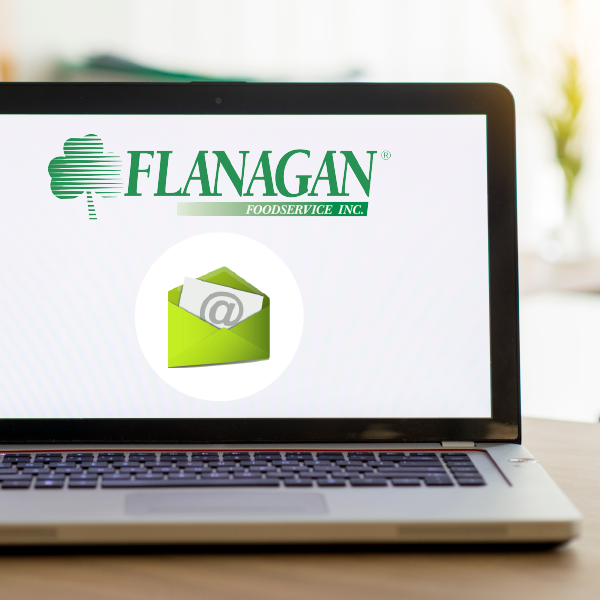 Flanagan Foodservice logo on computer